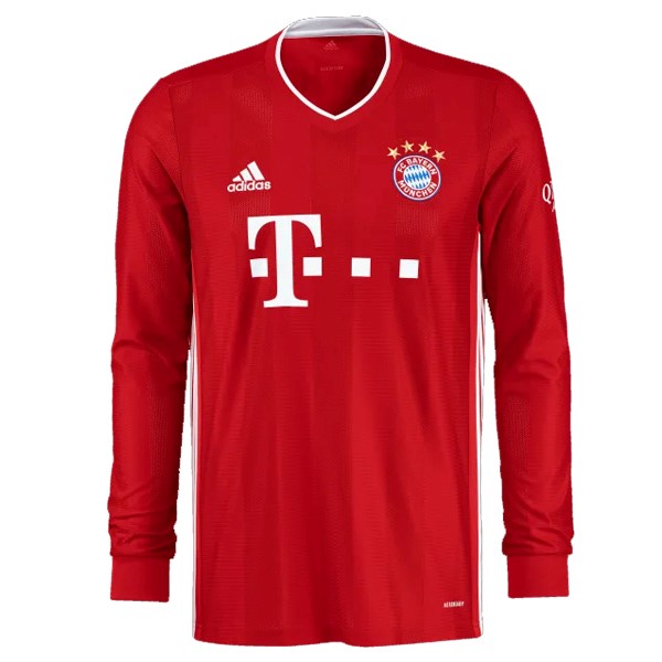 Camiseta Bayern Munich Primera Equipación Manga Larga 2020-2021 Rojo